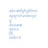 Medium Movable Alphabet: International Print - Blue