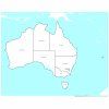 Australia Control Map: Labeled