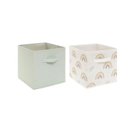 látkové boxy 2 kusy Rainbow