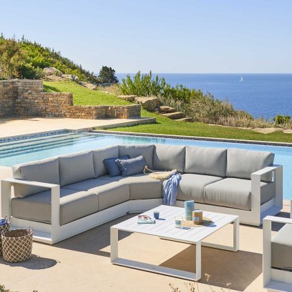 zahradní sedací souprava Angle Allure white 01