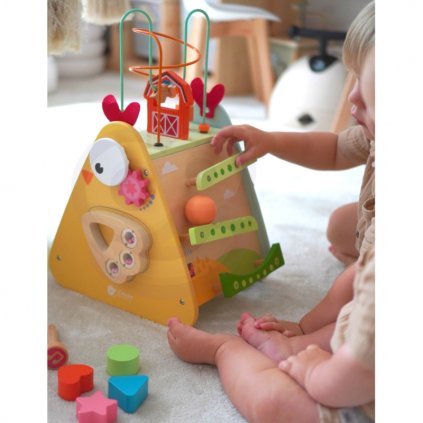 Classic World Montessori motorická kostka 10v1