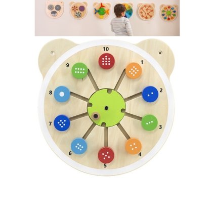 Montessori Activity board na stěnu - Čísla 06