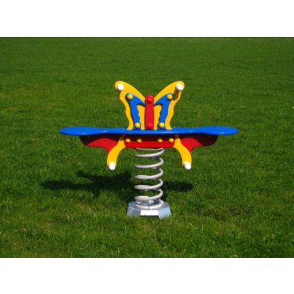 pružinová houpačka motýl