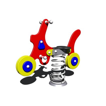 pružinová houpačka motorka - B červená