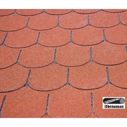 šindel bobrovka 12m2 červený