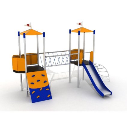 Sestava se skluzavkou z nerezu DUO - 11016