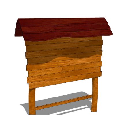 infopanel se střechou