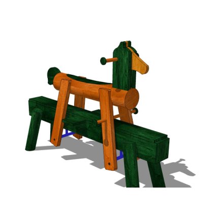 Houpačka z akátu Mustang