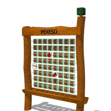 Interaktivní hra z akátu - Pexeso