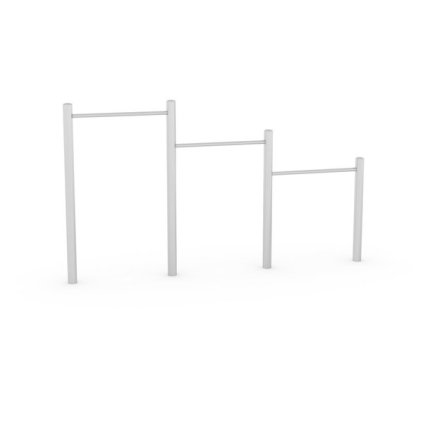 Sestava na dětská hřiště - Trojhrazda nerez