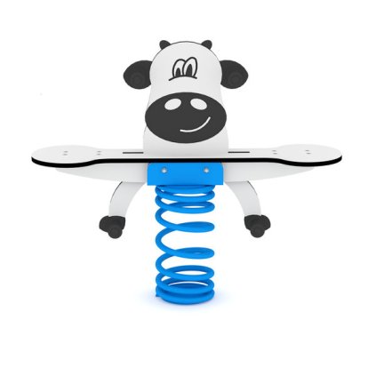 Pružinová houpačka pro dvě děti kravička