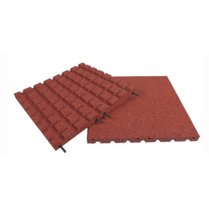 Pryžová deska 1x1 m červená - výška pádu