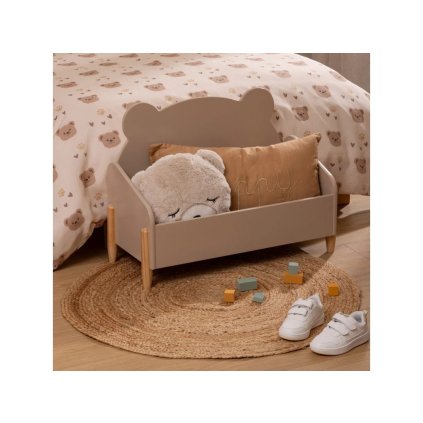 Dětský box na hračky - Medvídek hnědá