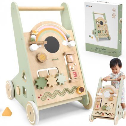 Multifunkční dětské chodítko zelené 08