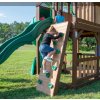 Dětské hřiště Skyfort s tobogánem z cedrového dřeva s houpačkam - 012