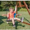 Dětské hřiště Skyfort s tobogánem z cedrového dřeva s houpačkam - 08