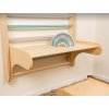 montessori přídavný stoleček s židličkou k žebřinám