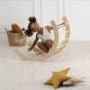 Montessori dřevěná houpačka/prolézačka 2v1 01
