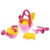 plastová sada na písek růžová