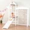 Montessori dětské hřiště Tower Climbing s rampou v provedení white/pastel - 02