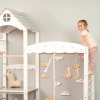 Montessori dětské hřiště Tower Climbing s rampou v provedení white/pastel - 05