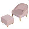 Dětské křesílko s taburetem