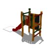 Sestava se skluzavkou z akátu - Věž šmudlík 1