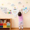 Montessori Activity board na stěnu - Sova