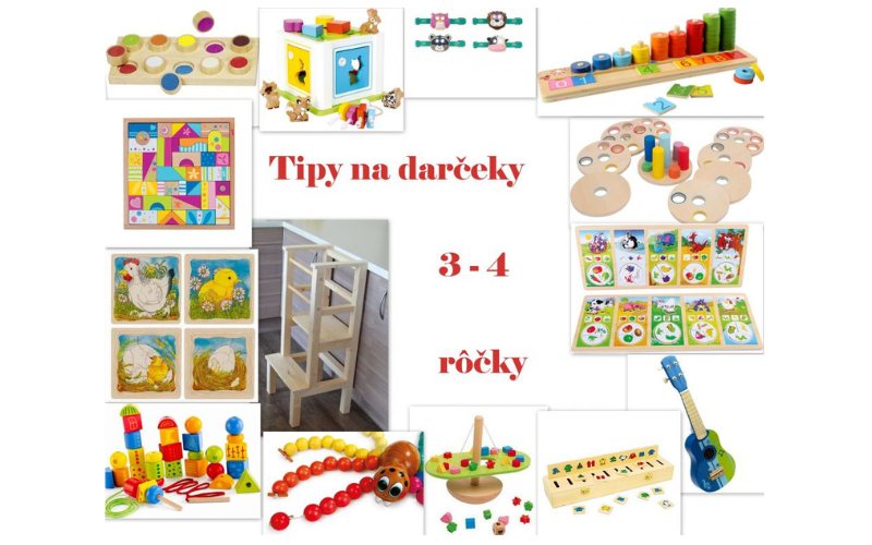 Tipy na darčeky pre 3-4 ročné detičky