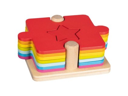 drevene skladacie puzzle tvary