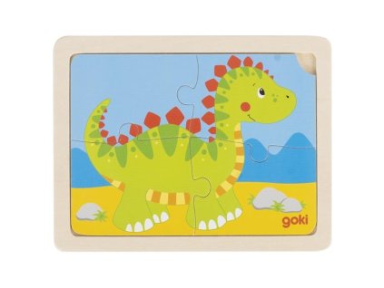 drevene puzzle Dino