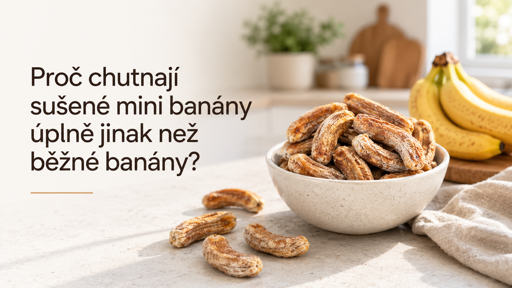 Proč chutnají sušené mini banány úplně jinak než běžné banány?