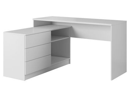 Písací stôl Teo - biela - 02