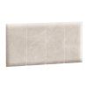 Čalúnený panel na posteľ Rel 90 x 200 cm - biely mat 01