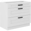 Rohová kuchyňa Luna - biela - 06