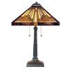 Vitrážová stolová lampa Stephen 01