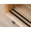 Dubová komoda Modern Loft 3 s barom 05
