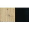 Doska stolu dub artisan/čierne nohy