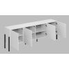 Minimalistická komoda Jukon - biela 03