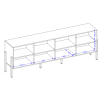Minimalistická komoda Jukon - biela 04
