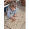 Sluneční soustava - edukativní dřevěné puzzle - ČESKÁ VERZE