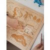 Dinosauři - dřevěné puzzle - ČESKÁ VERZE