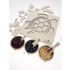 MONTESSORI ROZSYPANÉ VZDELÁVACIE DREVENÉ PUZZLE KORYTNAČKA 4
