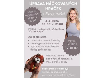 Kurz - Úprava háčkovaných hraček
