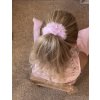 Háčkovaná scrunchie gumička do vlasů
