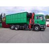 Abrollcontainer mit Kranvorrichtung