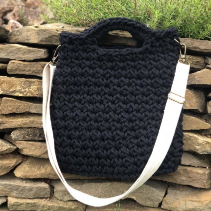 Háčkovaný Tote bag - Medium