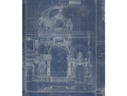 21508 mindthegap garnier blue tapeta