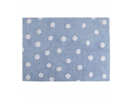 LORENA CANALS Polka Dots Blue-White - koberec