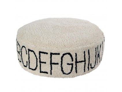 LORENA CANALS Puf ABC Natural Black - detský puf